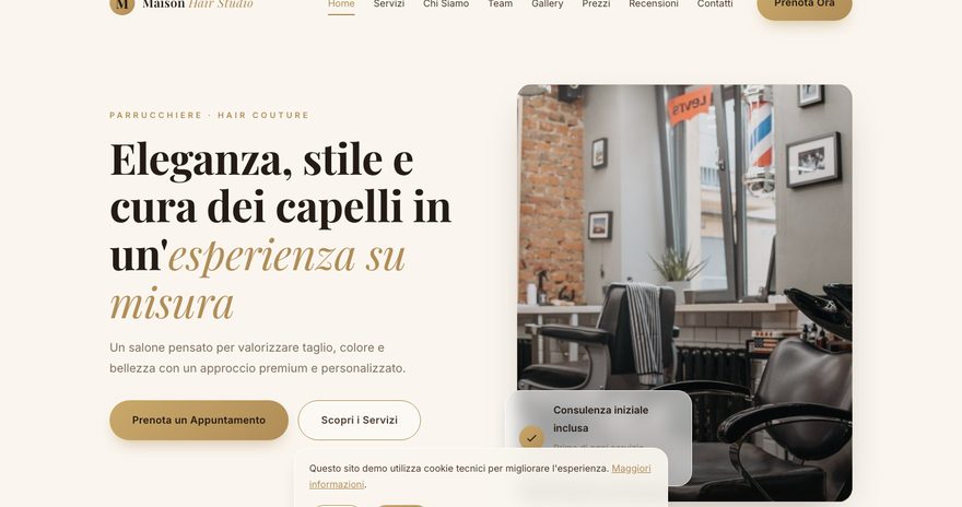 Anteprima del sito Maison Hair Studio