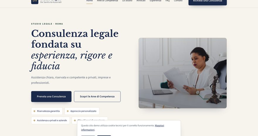 Anteprima del sito Studio De Santis & Associati